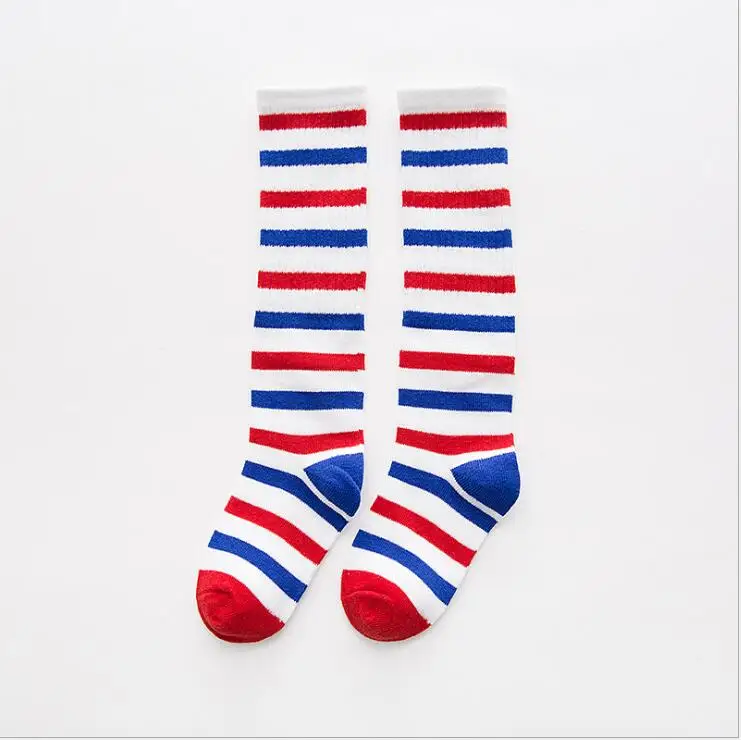 New cotton kid's socks autumn and winter three-dimensional cartoon sport stripe knee-high boys girl socks children