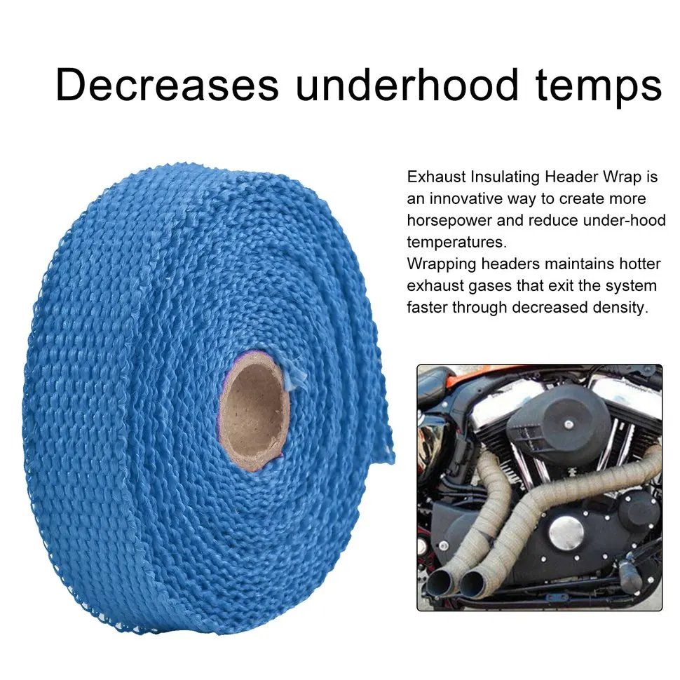 

10pcs Motorcycles Turbo Manifold Heat Exhaust Wrap Tape Thermal Stainless Ties