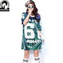 Новые цветные модные женские свободные длинные футболки с короткими рукавами, женская уличная одежда, американский стиль, футболка в стиле панк