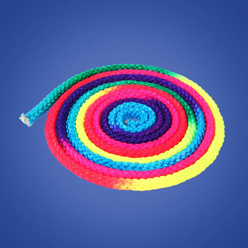 

Sports Gym Rainbow Color Rhythmic Gymnastics Rope Solid Competition Arts Training Rope Gymnastics Rope