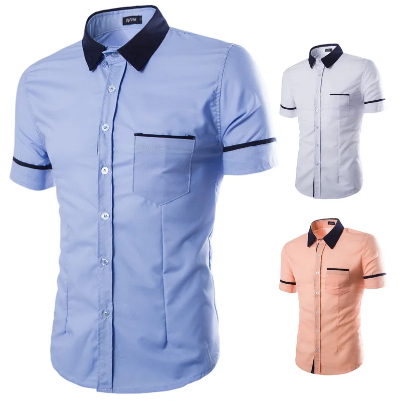 white short sleeve shirt school