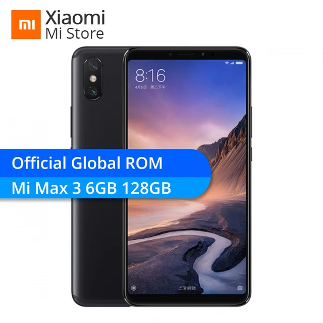 Xiaomi Mi Max 3 6GB 128GB ROM Snapdragon 636 Octa Core 6.9" 2160 x 1080 Full Screen Dual Camera 5500mAh SmartPhone