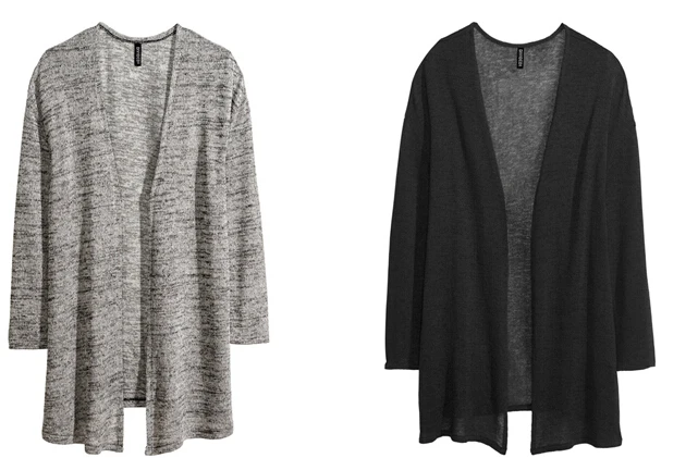 thin black cardigan
