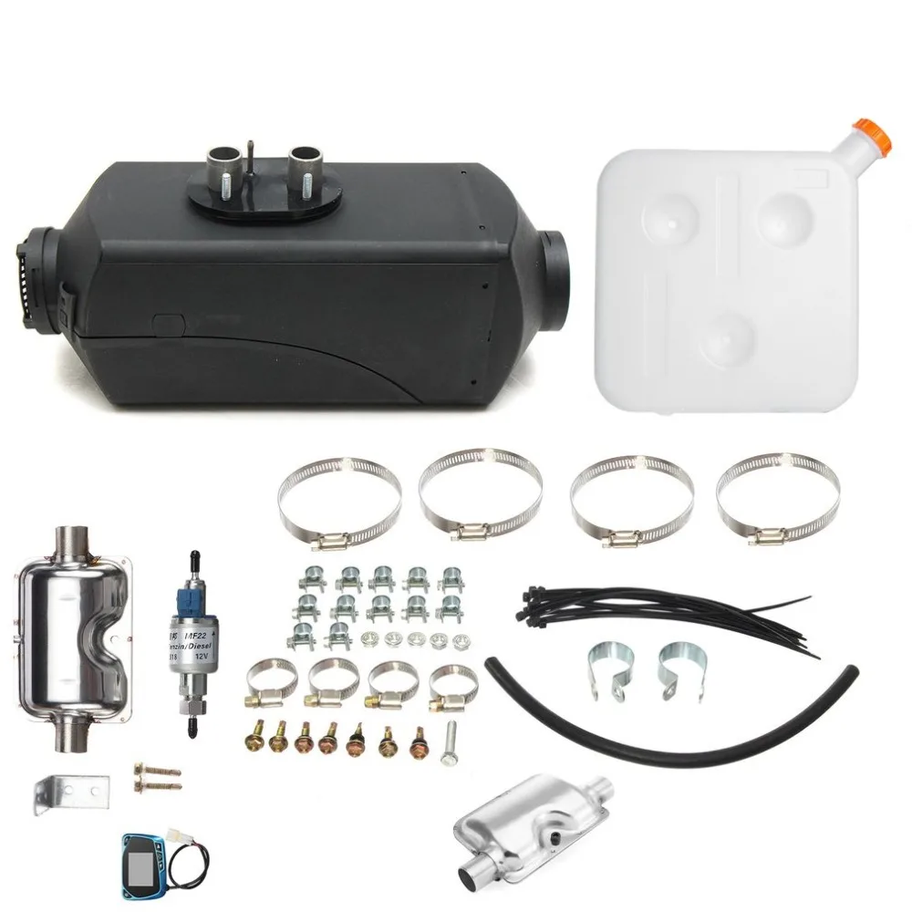 

Car Air Heater Warmer Black 8kw/12v Single LCD With Remote Control Silencer Diesel Air Heater Hot