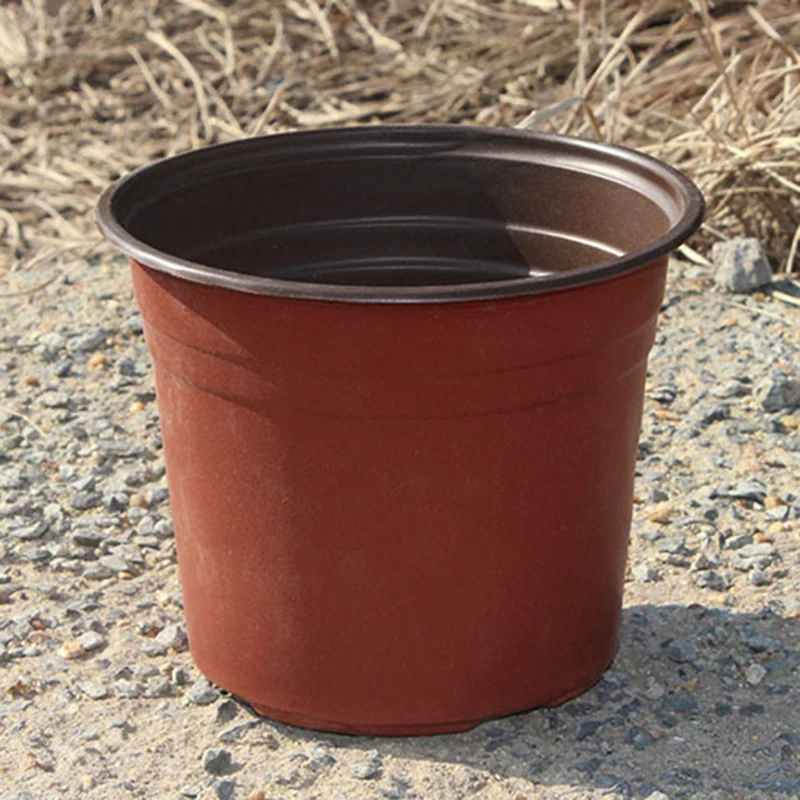 

100pcs Plastic Garden Nursery Pots Flower Pot Seedlings Planter Container Useful