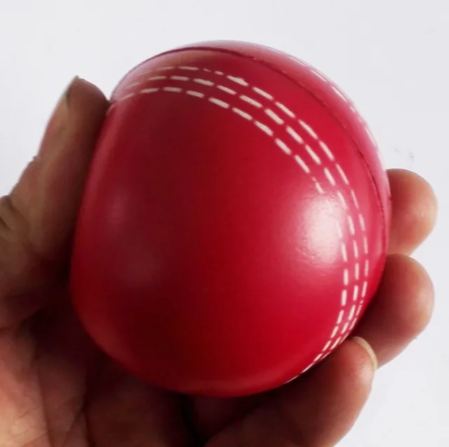 FREE SHIPPING pu soft foam material cricket stress ball,pu cricket toy 6.3cm diameterin Toy