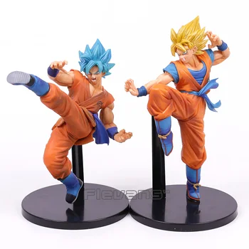 

Dragon Ball SUPER FES!! Super Saiyan Goku / Bule Hair Goku PVC Figure Collectible Model Toy 24cm 2 Styles