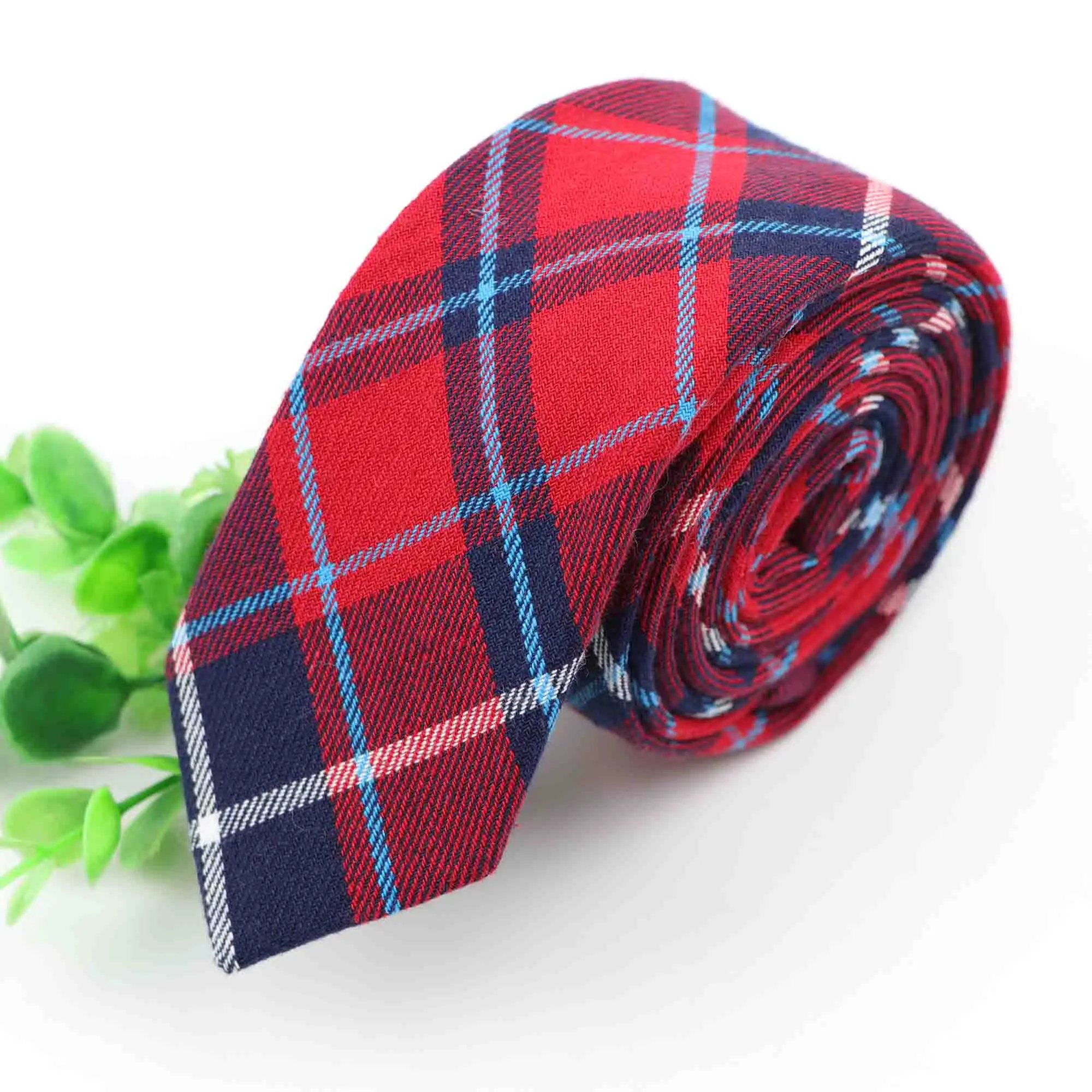 Хлопковый галстук, классический цветной квадратный полосатый строченный галстук, красивый Радужный Мужской узкие галстуки, дизайнерский галстук ручной работы - Цвет: 19