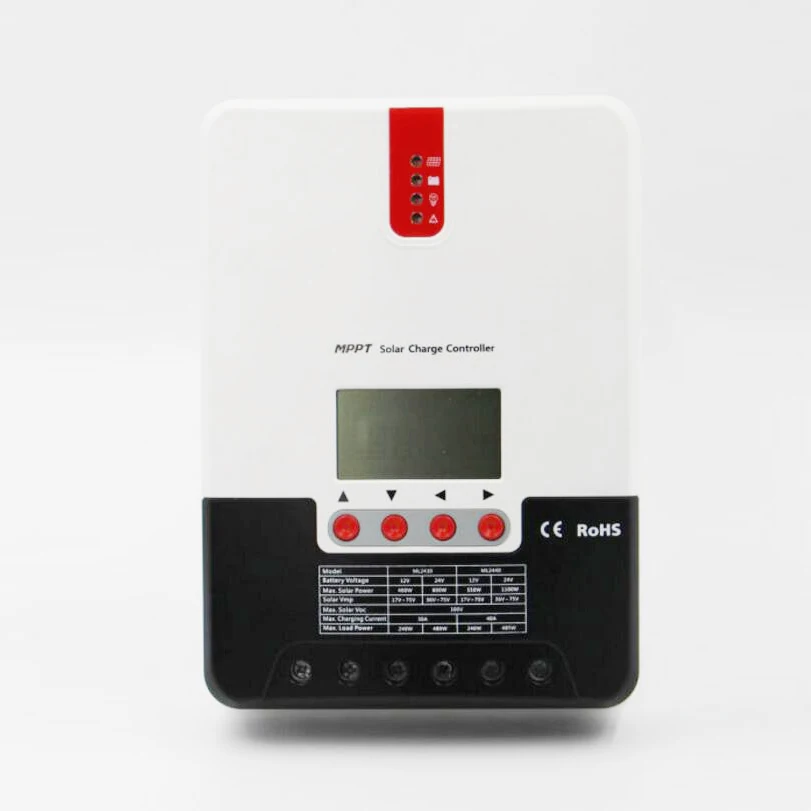 

40A 12V/24 100V MPPT solar controller ML2440 with LCD display solar battery charger