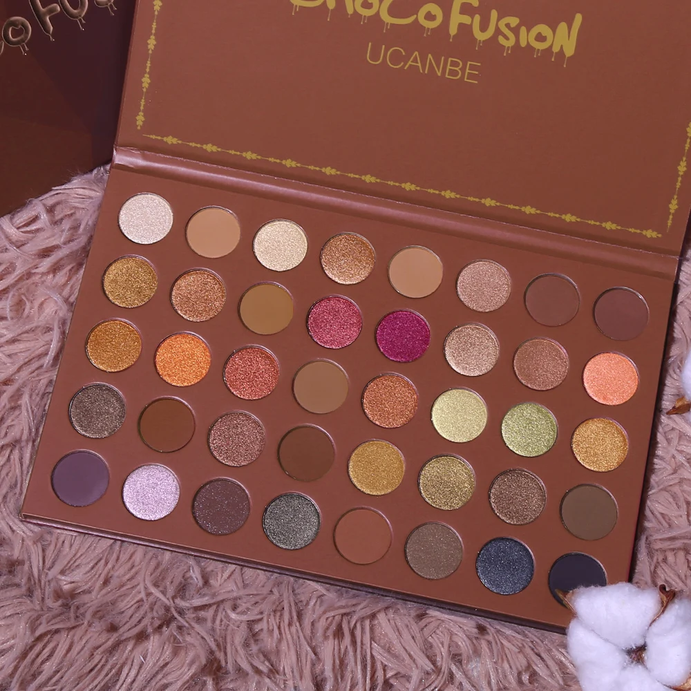 

UCANBE 40 Colors Eyeshadow Makeup Palette Matte Shimmer Metallic Nude Eye Shadow Eye Make Up Glitter Cosmetics