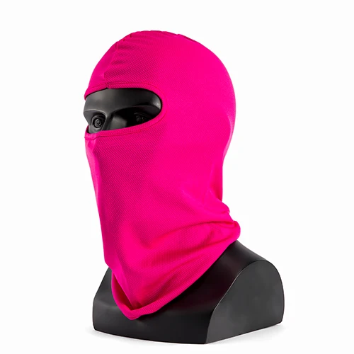 Sinovcle маска для лица для мотоцикла, для спорта на открытом воздухе, сноуборда, ветра, зимы, Теплая Лыжная Шапка, Балаклавы для полиции, велоспорта, маска для лица - Цвет: Розовый