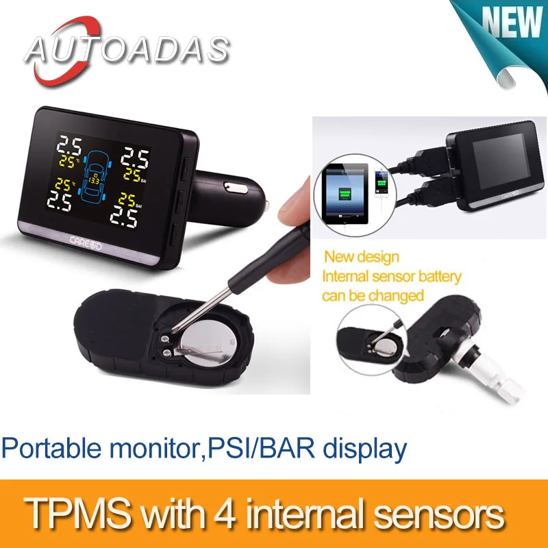 

car tpms with 4 internal sensors,New design,battyery can be changed,car battery test,psi/bar,Diagnostic Tools,tpms psi,