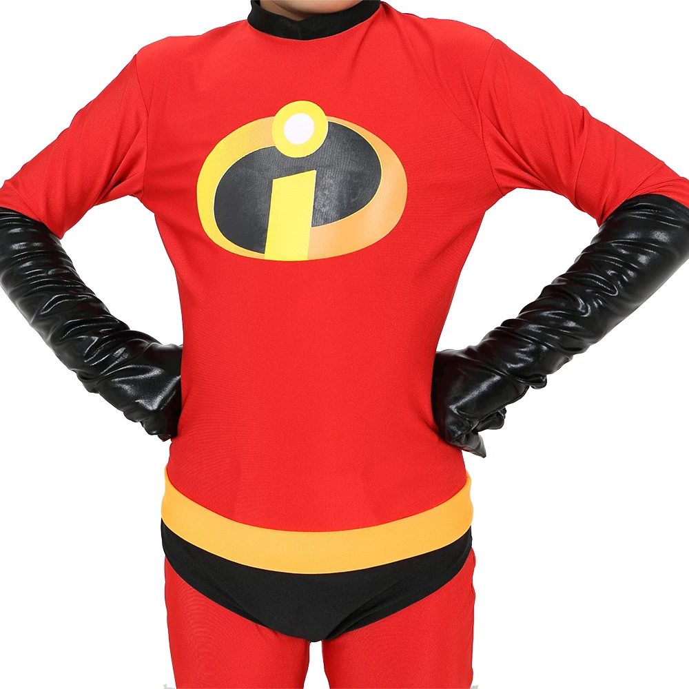 2018 free shipping The Incredibles Costume for kid High Elastic Lycra Spandex Bodysuit Second Skin Suit Child Cosplay Costumes 