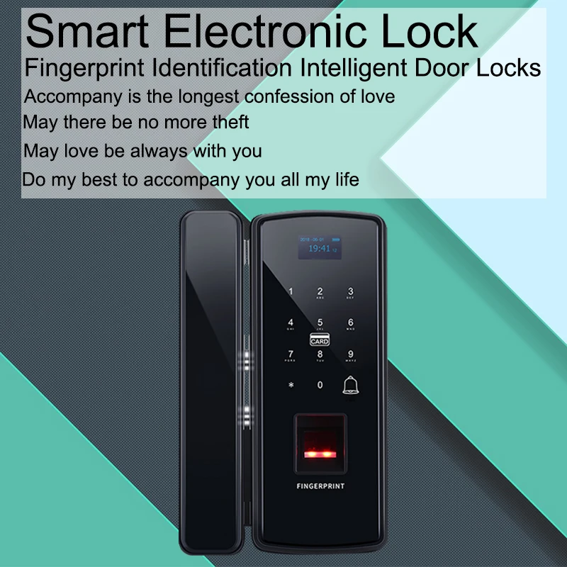 Eseye Biometric Fingerprint Door Lock For Office Glass Door Lock