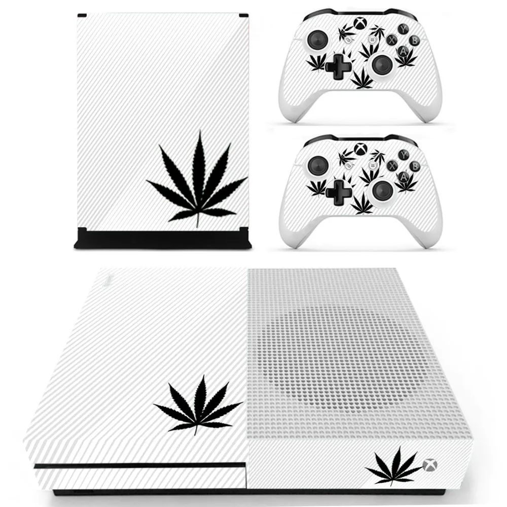 Виниловая наклейка с зеленым листом для консоли Xbox One S и контроллеров для Xbox One Slim Skin sticker s