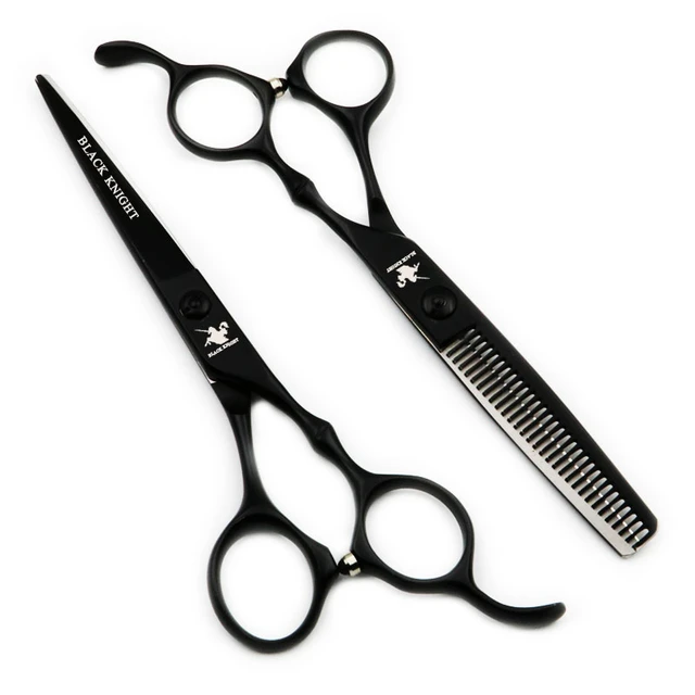 Black Knight 6 inch Professional Hairdressing Scissors set Beauty Salon  Cutting+Thinning Barber Shears Modeling tools