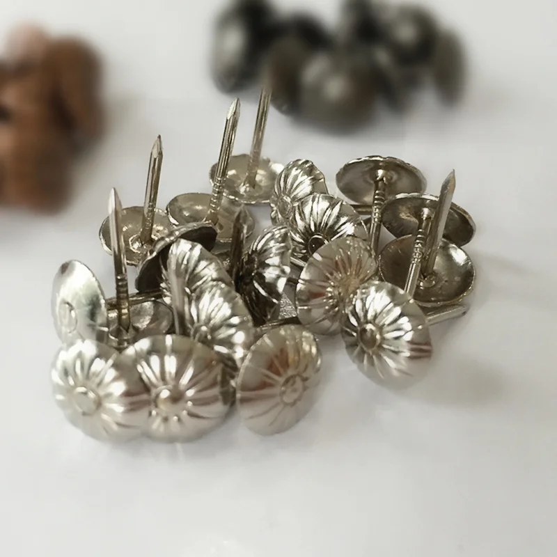 

11*16MM 300pcs sliver color decorative nail heads drawing pins wooden jewelry box luggage basg upholstery sofa nails tacks