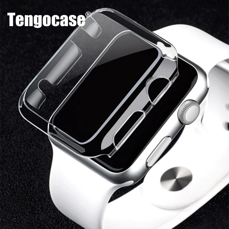 Tengocase ultra thin hard plastic case protective transparent back cover for iphone apple watch series 1 38mm 42mm 38 42 mm |