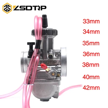 

ZSDTRP PWK 33 34 35 36 38 40 42mm Motorcycle Carburetor 2T/4T Engine Carb For Modified Universal Scooter UTV ATV Dirt Bike