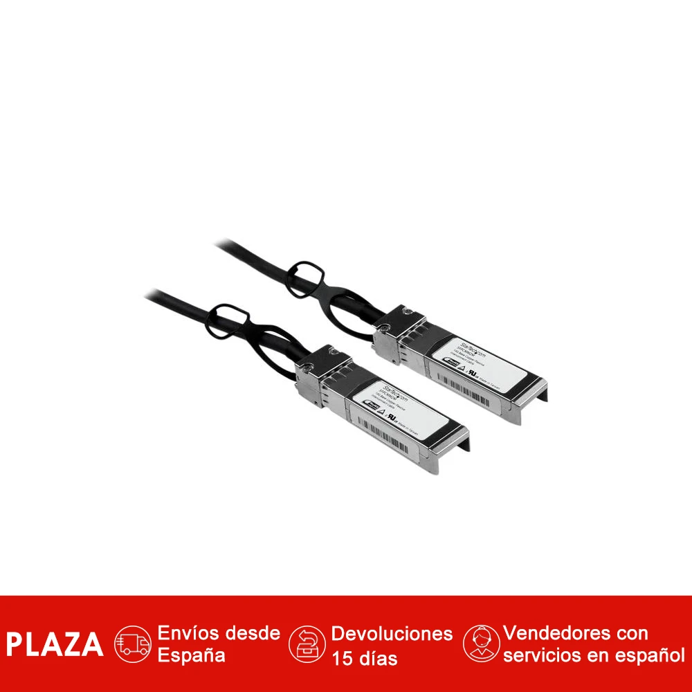 

StarTech.com Cable 2m de Red Twinax Pasivo Cobre SFP+ 10 Gigabit Ethernet Direct Attach Conexion Directa 10GBASE-CU
