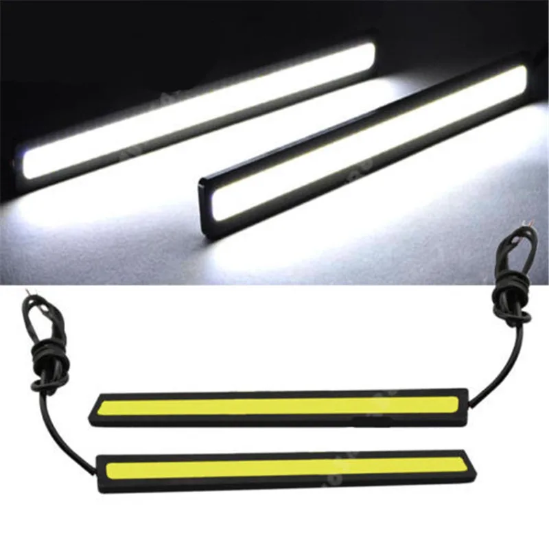 

White 12V Super Bright COB Car LED Daytime Running Light DRL Driving Lamp Universal For BMW Honda Toyota Skoda VW Ford Kia Audi
