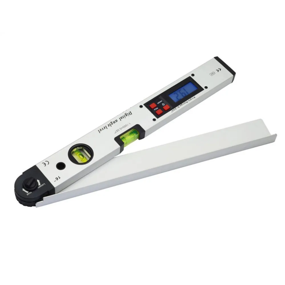 

400mm/16inches 0~225 Degree Professional Infrared Protractor Electronic Laser Spirit Level Digital Display Angle Meter