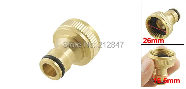 34 Female Threaded Brass Tap Connector for Garden Hose D
