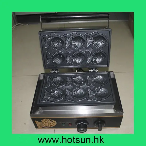 Commercial Non stick 110V 220V Electric Korean Taiyaki Fish Waffle Iron