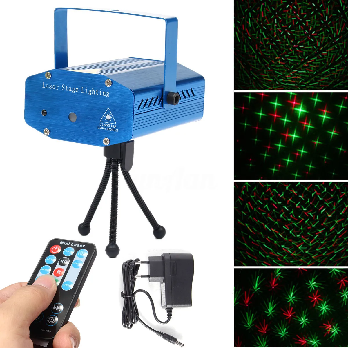 

Mini LED Laser Projector Christmas Decorations Disco Light stage lighting effect Dj Voice-activated Xmas Party Club wedding