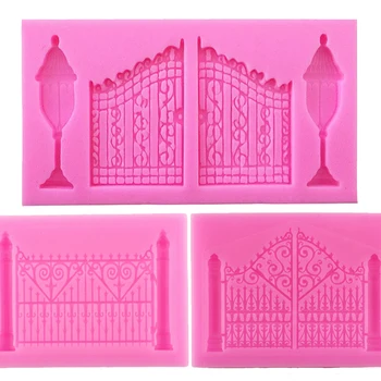 

Sugarcraft 1pcs Door Shape Cake Fondant Mold Candy Chocolate Silicone Molds cake decorating tools soap mold