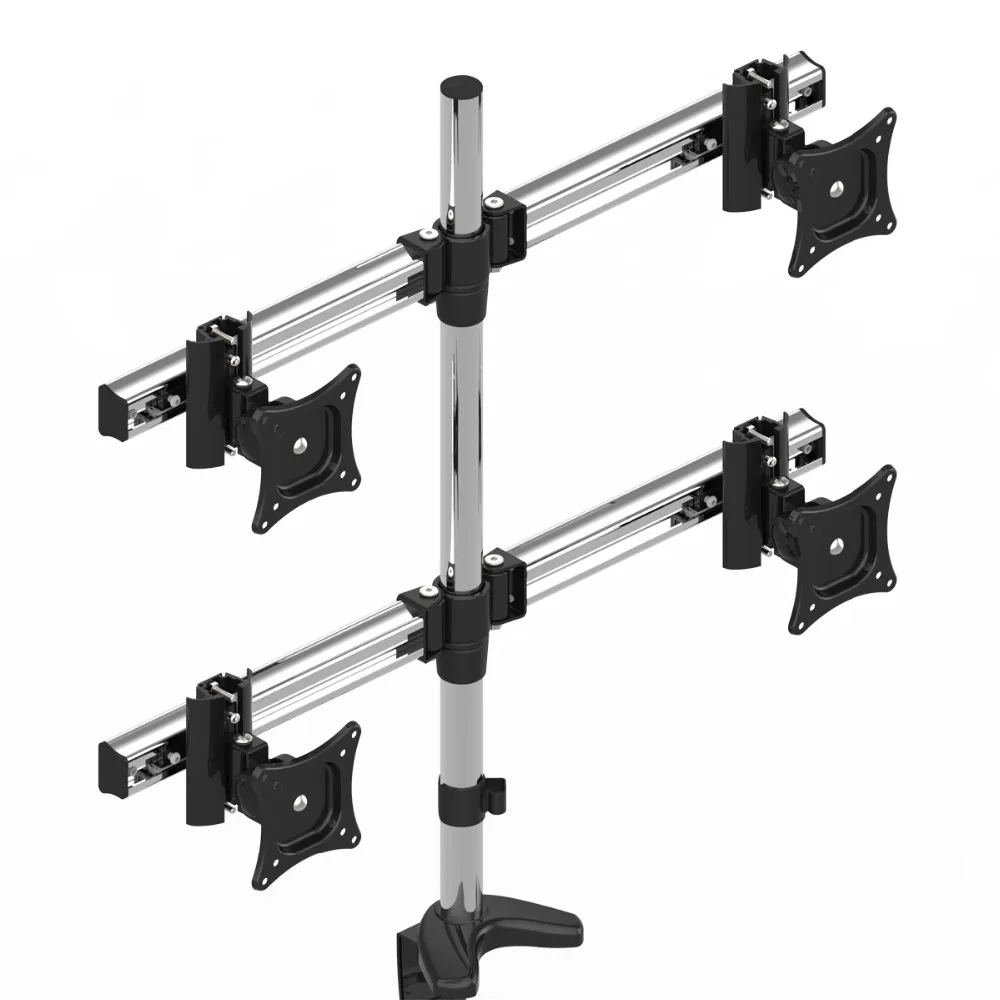 Aluminum Alloy Desktop Clamping 13" 27" LCD LED 4Screen Monitor Holder