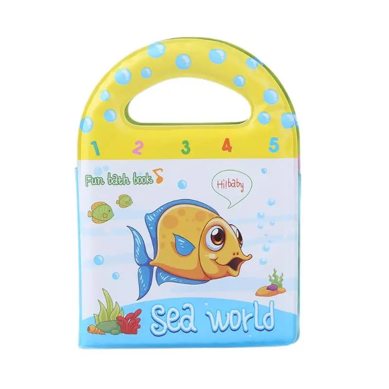 Sea World Книги для ванной детские развивающие игрушки Интеллект EVA разрыв сопротивления книги Baby Shower водостойкие Красочные для купания Моющиеся игрушки - Цвет: Sea World