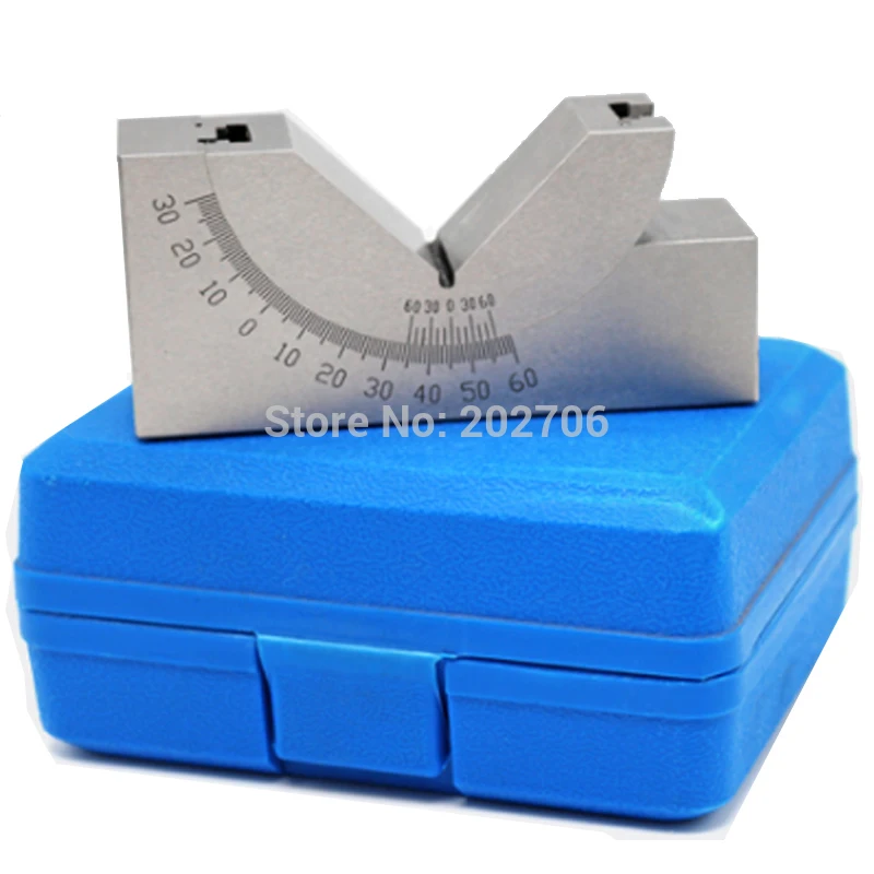High Precision Gauge Micro Milling Setup Angle Blocks with Wrench for Milling Lathe Angle V Block Milling Stainless Steel Micro Adjustable Angle V Block