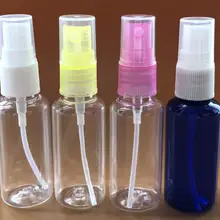 100 шт./лот 10 мл 20 мл 30 мл 50 мл случайный цвет путешествия прозрачный пластмассовый распылитель для духов маленький мини пустой Наполняемый баллончик-спрей