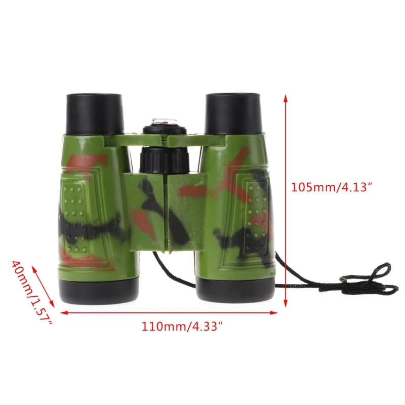 الاطفال المحمولة تلسكوب 6x Binoculares الأطفال للطي التمويه أداة ل في الهواء الطلق