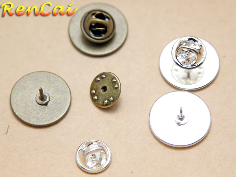 50pcs/lots 20mm Round Pads Butterfly Tie tack blanks Blank Tie Clip Tie