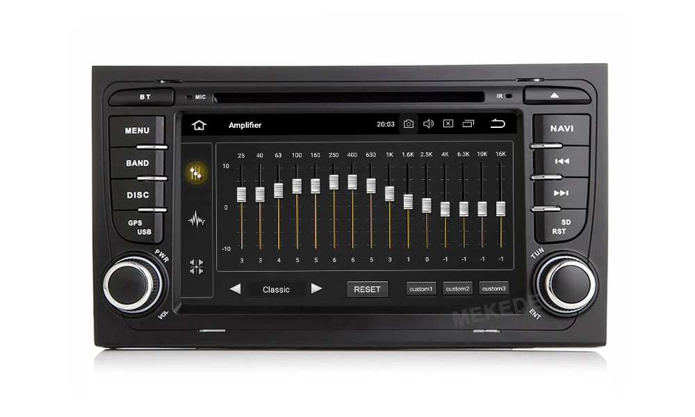 Sale MEKEDE Car Multimedia Player Car Radio 2 Din GPS Android 9.0 Stereo System For Audi/A4/S4 2002-2008 IPS screen DSP radio FM 31