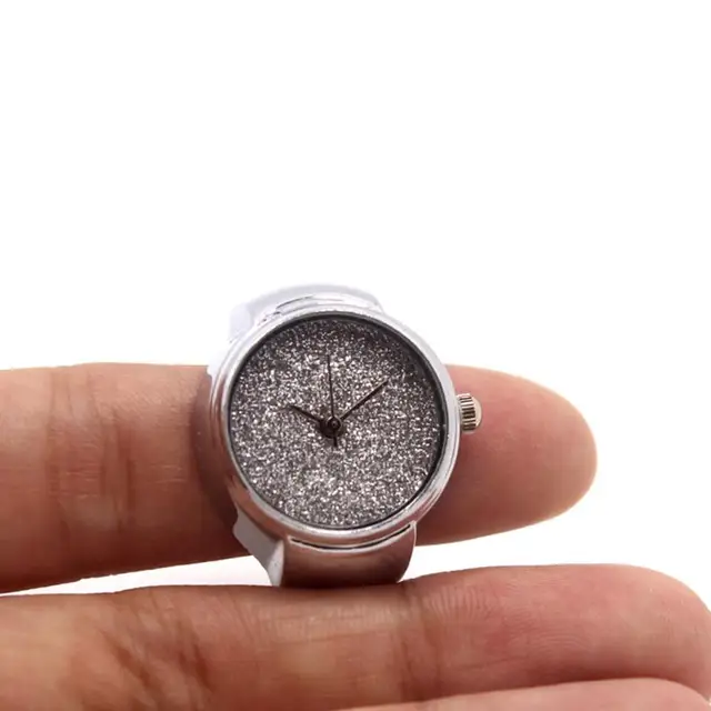 Dropping Dial Quartz Analog Watch Creative Steel Cool Elastic Quartz Finger Ring Dropping Dial Quartz Analog Watch Creative Steel Cool Elastic Quartz Finger Ring