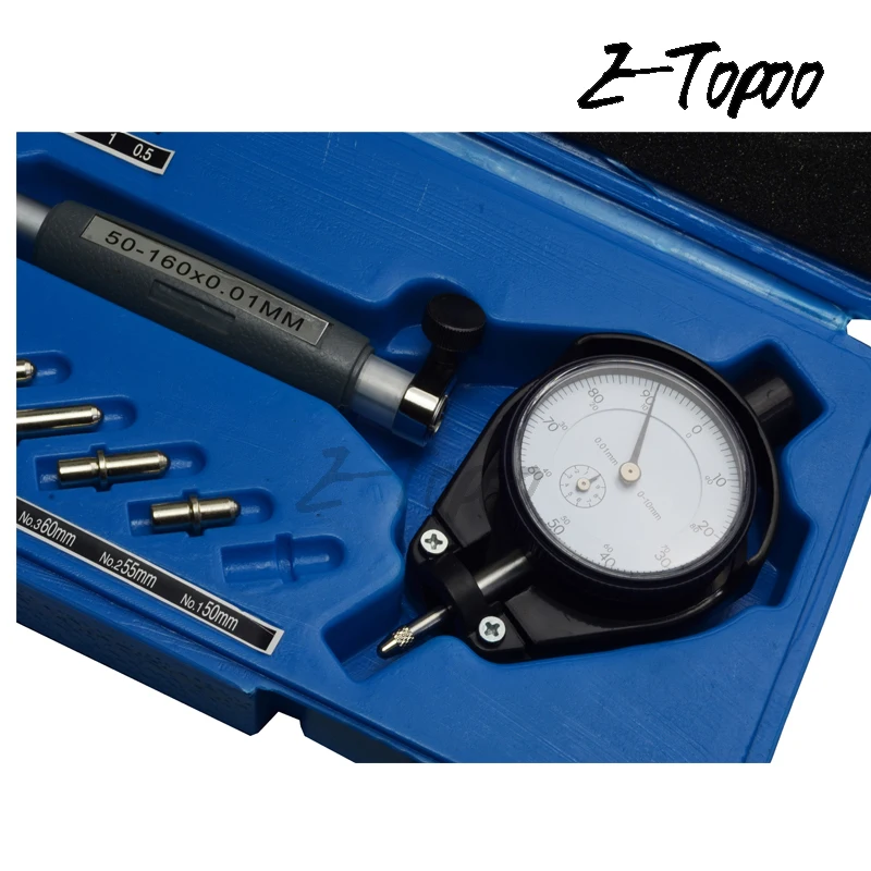 50-160MM 0.01mm Dial Bore Gauge Indicator Diameter Indicators Precision Engine Cylinder Measuring Test Kit Tool Meter