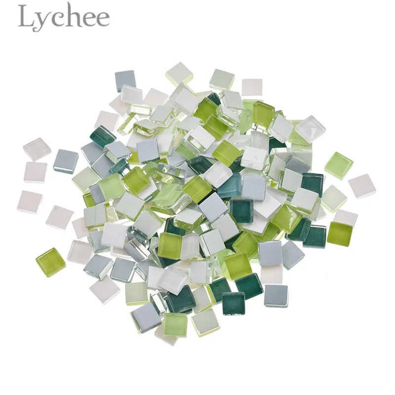 Lychee Life 200 г/205 шт разноцветная стеклянная мозаичная плитка квадратная мозаичная плитка DIY художественное ремесло материал для изготовления - Цвет: 7