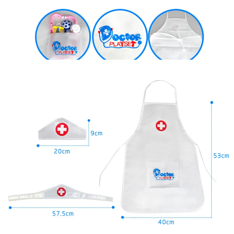 Tronzo-2018-New-1Pcs-Pretend-Play-Doctor-Clothing-Toys-Children-Role-Play-Nurse-Doctor-Set-Toys (3)