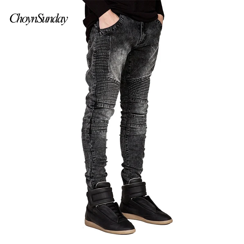 ChoynSunday Новая мода ho мужские s de Pista Fino джинсы мужские женские Motociclista Piloto Moda хип-хоп обтягивающие Para Ho мужские брюки джинсовые