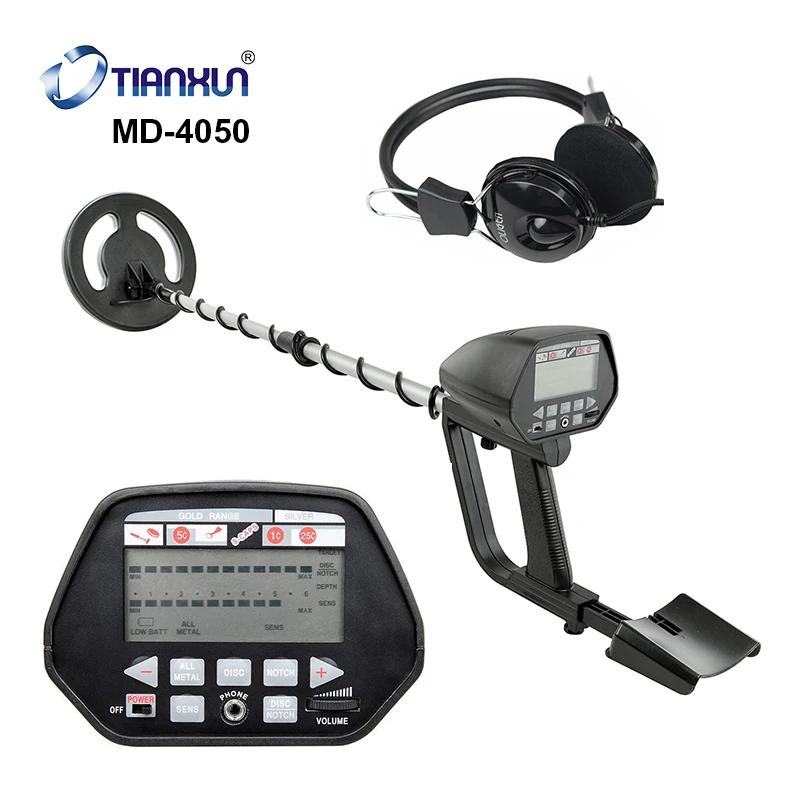 Buy MD 4050 Professtional Underground Metal Detector Adjustable Gold Detectors
