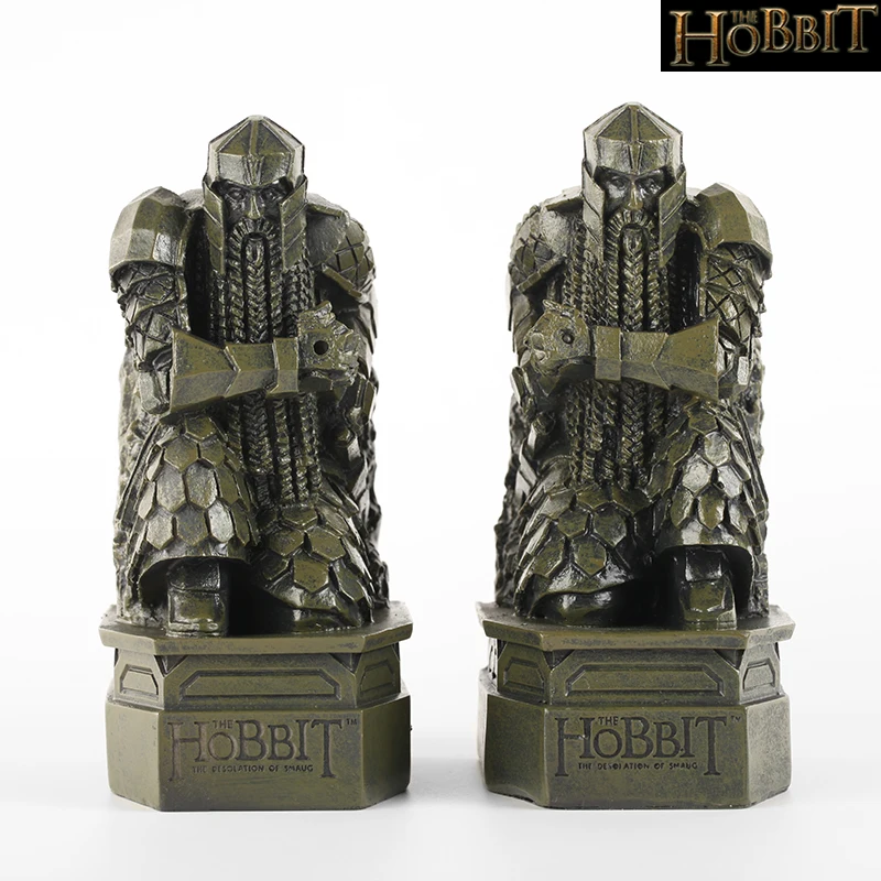 

2pcs/lot Lord of the Rings toy Hobbit The Lonely Mountain Dwarves warrior figures statue model bookshelves gift home decoration