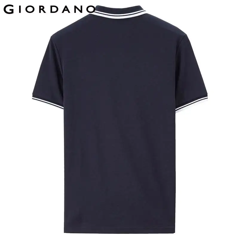 Giordano быстросохнущая футболка Polо с короткими рукавами выполнена в нескольких