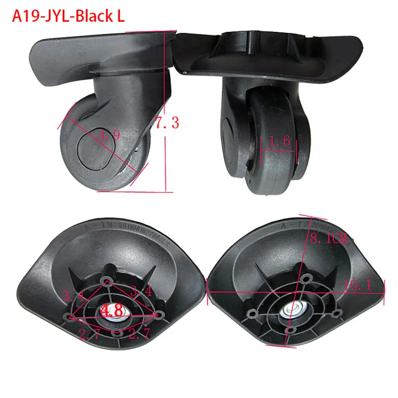 replacement luggage wheels for suitcases repair hand spinner caster wheels parts trolley replacement rubber A19-JYL