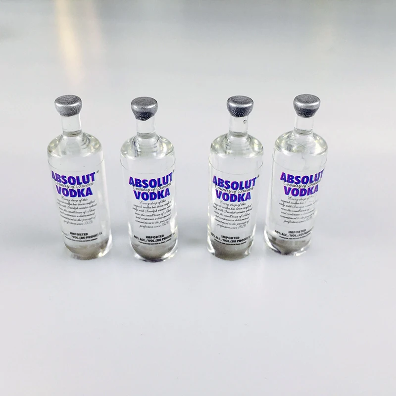 4PCS 1/6 Scale Dollhouse Miniature Wine Bottles Vodka Drinks Model Pretend Play Doll Food for Pullip blyth Doll doll accessories doll clothes doll clothes accessories plush doll accessories doll shoes barbie doll clothes doll eyes doll eyewear accessories doll wigs glass doll eyes
