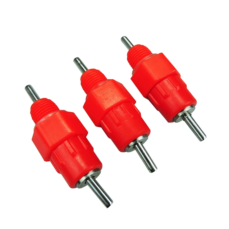 

10 Pcs Poultry Chicken Waterer Nipples Drinkers Poultry feeding Water Supplier Poultry Supplie Chicken Quail Pigeon Feeder
