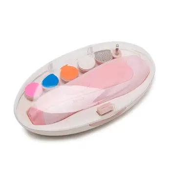 

Battery Operated Baby Nail File Tools, Electric Safe Nail Clipper Trimmer Set for Newborn Toddler Toes and Fingernails Care