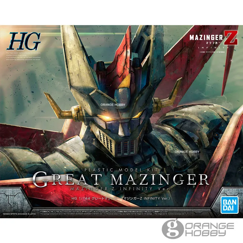 OHS Bandai Mazinger Z 1/144 большой Mazinger Бесконечность Ver. (HG) сборочные пластиковые модельные комплекты